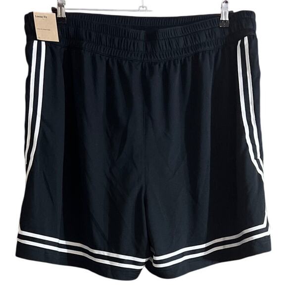 Nike Women's Plus Size Black & White Fly Crossover Basketball Shorts Size 2X New - Picture 2 of 9